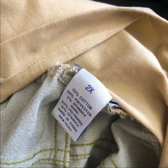 Maternity Pants Straight Legs Belly Band Dark green Pants Size 2XL - Picture 9 of 14